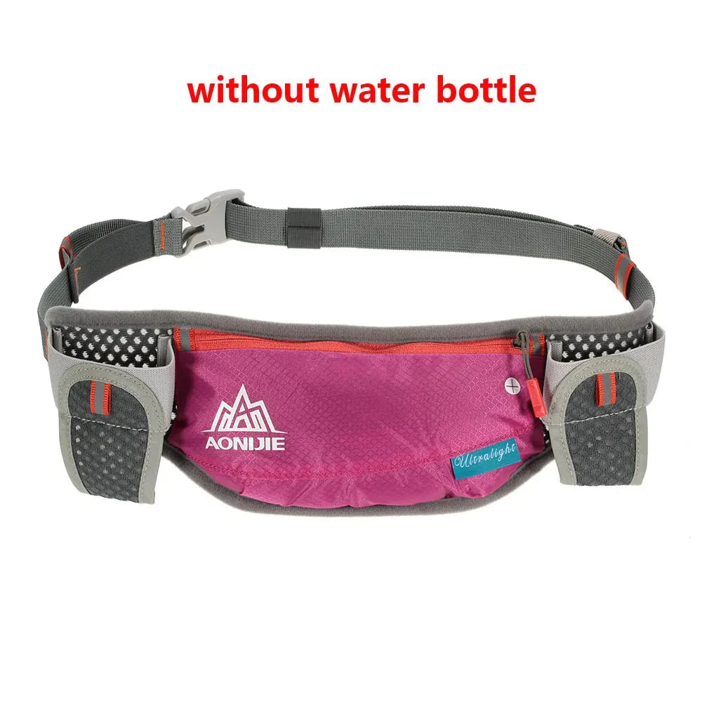 AONIJIE Running Hydration Waist Pack With Two Water Bottle 170ml Bag  Belt Bottle Phone Holder Waterproof Jogging GlowCart