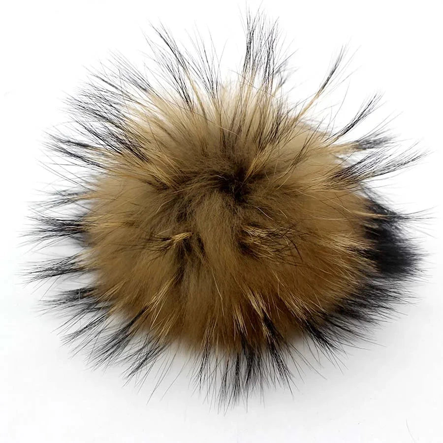 5pcs/Lot Natural Real Fur Pompoms For Knit Hats Caps GlowCart