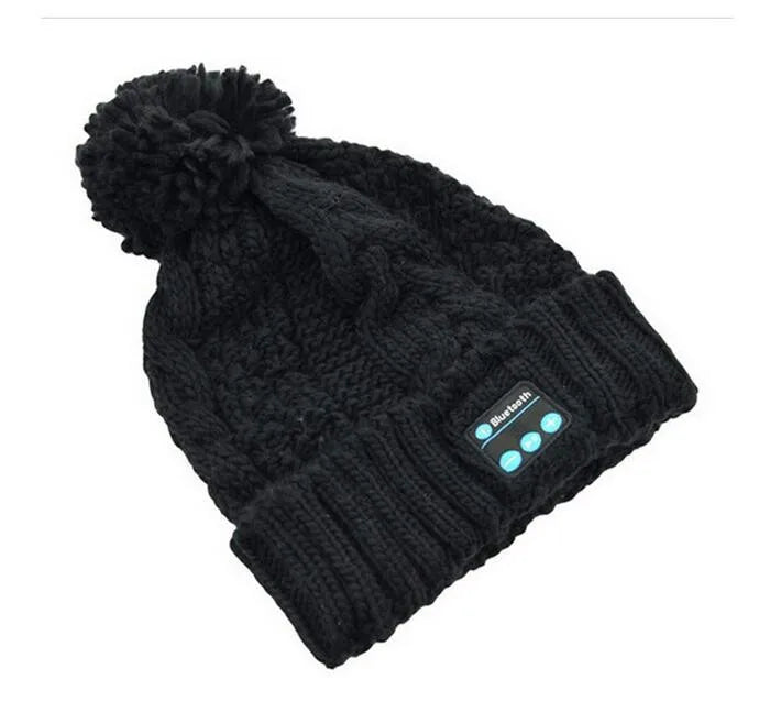 Women&Girl's Wireless Bluetooth V4.2 Smart Woolen Knitted Beanie Winter Hat Headset Hands-free Music Magic Cap,Mp3 Speaker Mic GlowCart