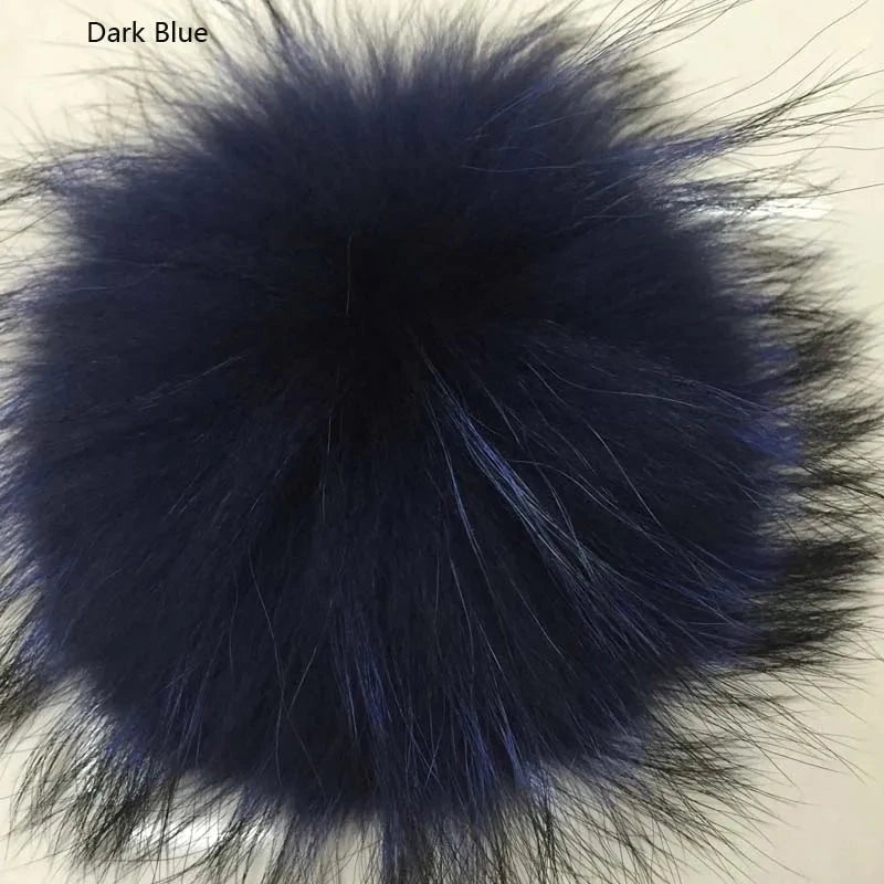5pcs/Lot Natural Real Fur Pompoms For Knit Hats Caps GlowCart