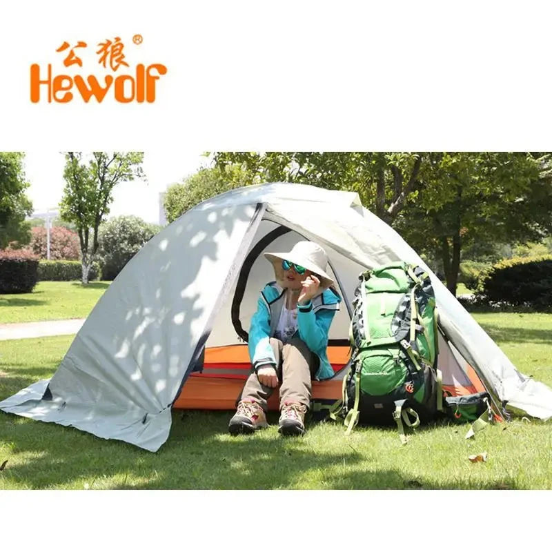 Hewolf Outdoor Four Seasons 2 Person Winterized Winter Tent GlowCart