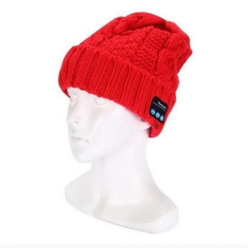 Women&Girl's Wireless Bluetooth V4.2 Smart Woolen Knitted Beanie Winter Hat Headset Hands-free Music Magic Cap,Mp3 Speaker Mic GlowCart