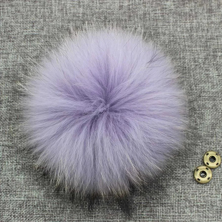 5pcs/ Lot DIY 14-15cm Large Red Black White Raccoon Fur GlowCart