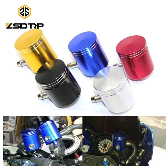ZSDTRP Motorcycle Brake Fluid Reservoir Clutch Cylinder Tank Oil Fluid Cup For BAJAJ YAMAHA DUCATI Kawasaki Suzuki Honda CBR600 GlowCart
