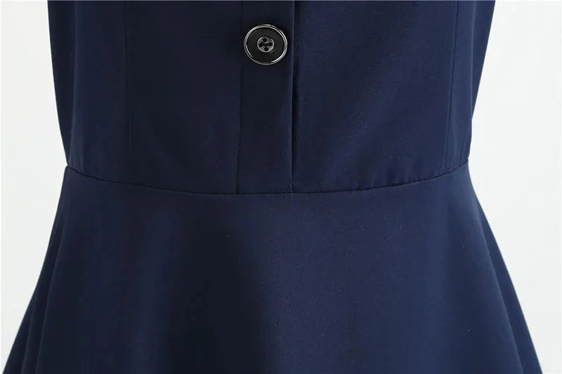 Women Square Collar Elegant Vintage Summer Dress Short GlowCart