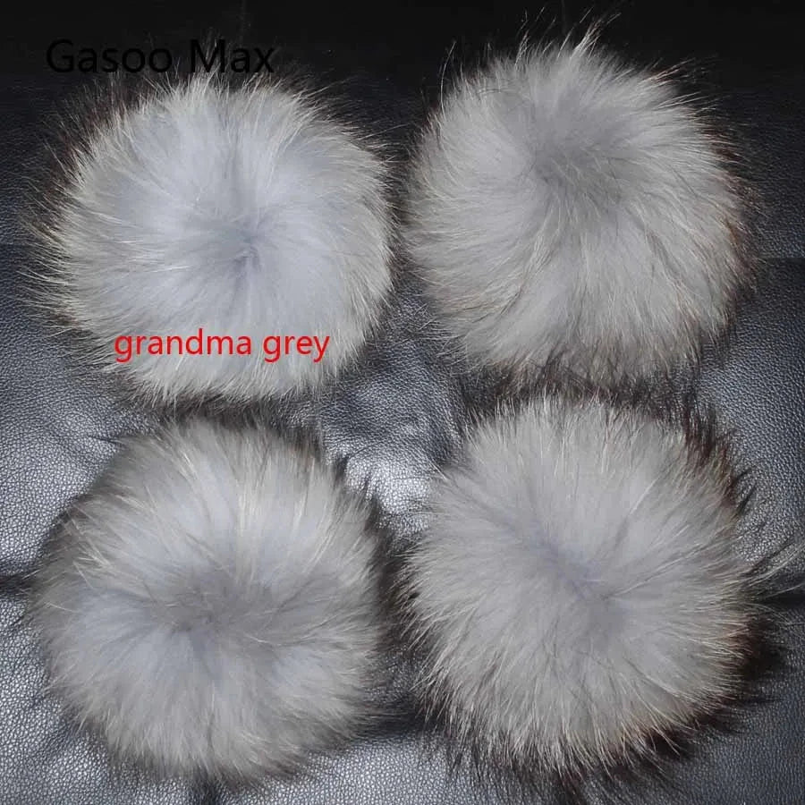 5pcs/ Lot DIY Big 15cm Pompon Raccoon Fox Fur Pom Poms Fur GlowCart