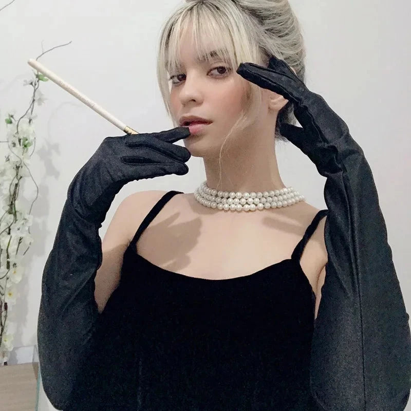 New Classic Adult Black White Red Skin Opera/Elbow/Wrist GlowCart