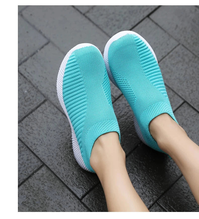 Women Vulcanized Shoes High Quality Women Sneakers Slip On GlowCart