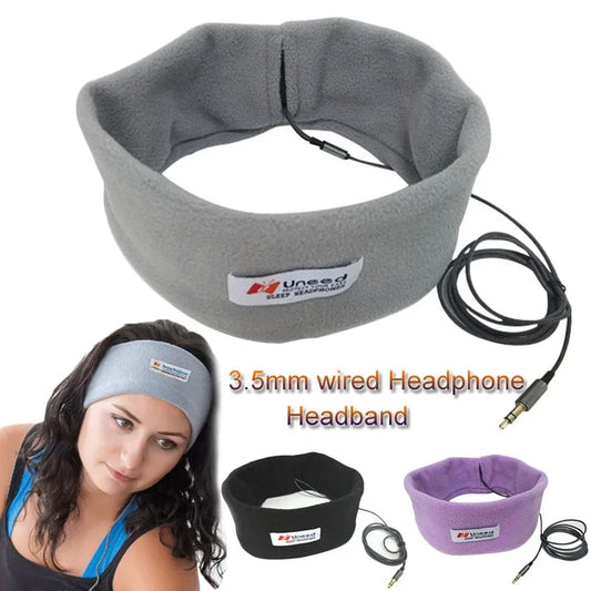 Wired Sleep Headset Sports Breathable Headband Soft Earphone GlowCart