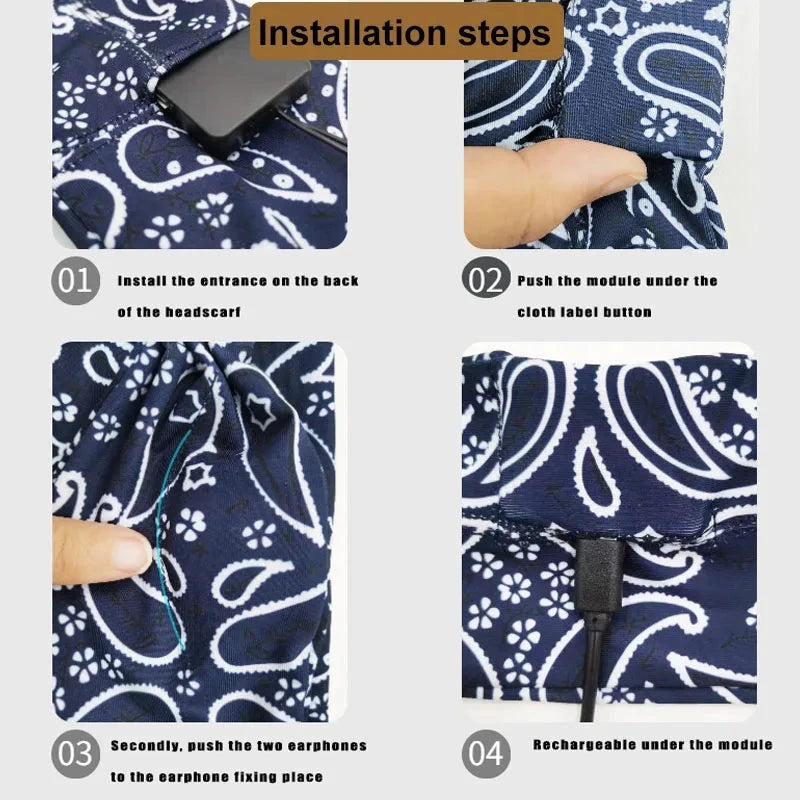 Wireless Bluetooth Sports Headband Handsfree Call Stereo GlowCart