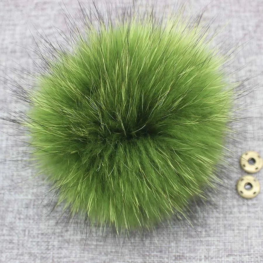 5pcs/Lot Natural Real Fur Pompoms For Knit Hats Caps GlowCart