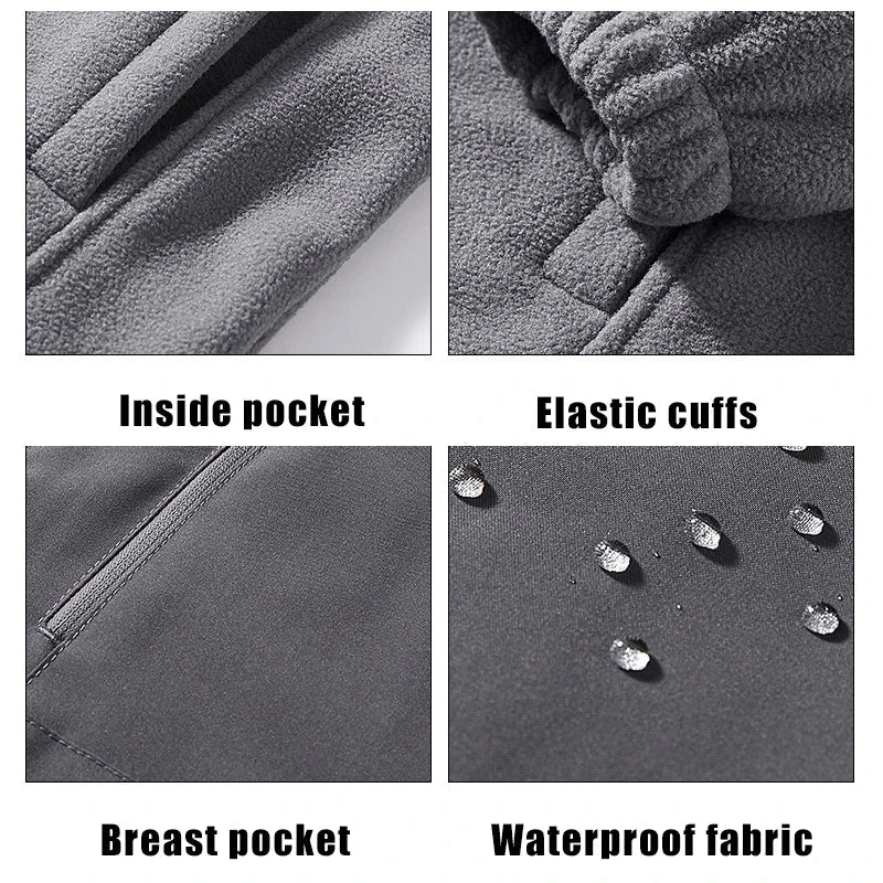 Queshark 3 in 1 Set Women Removable Fleece Jacket Waterproof GlowCart