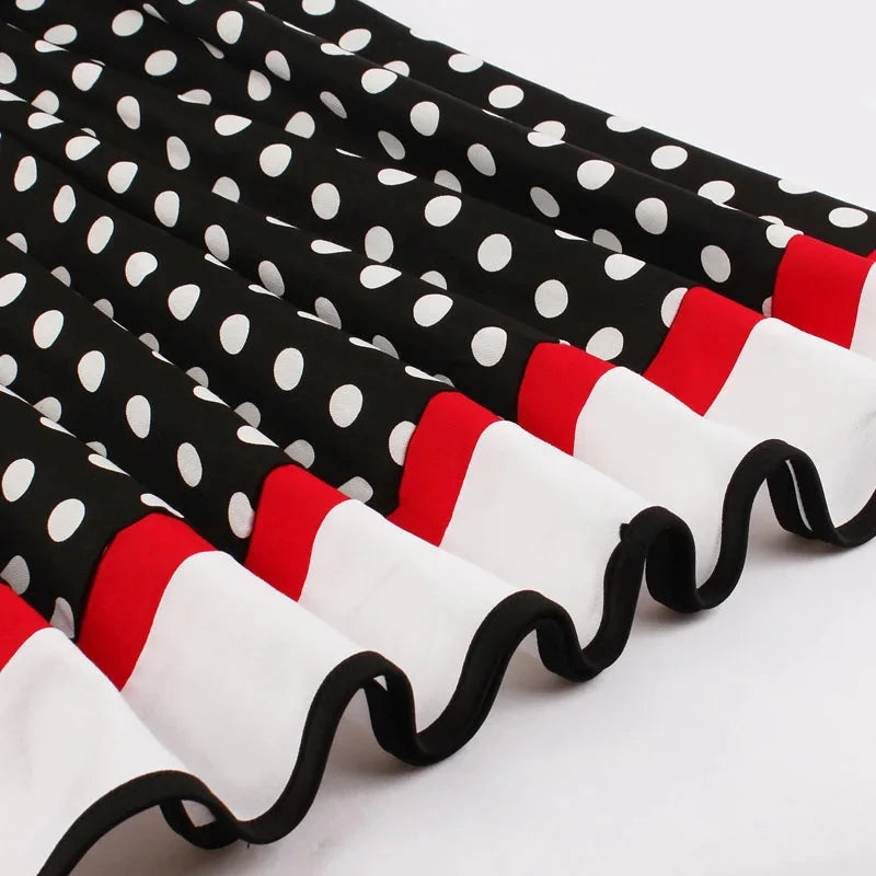 Tonval Vintage 50s Ladies Floral Pleated Rockabilly Dress GlowCart