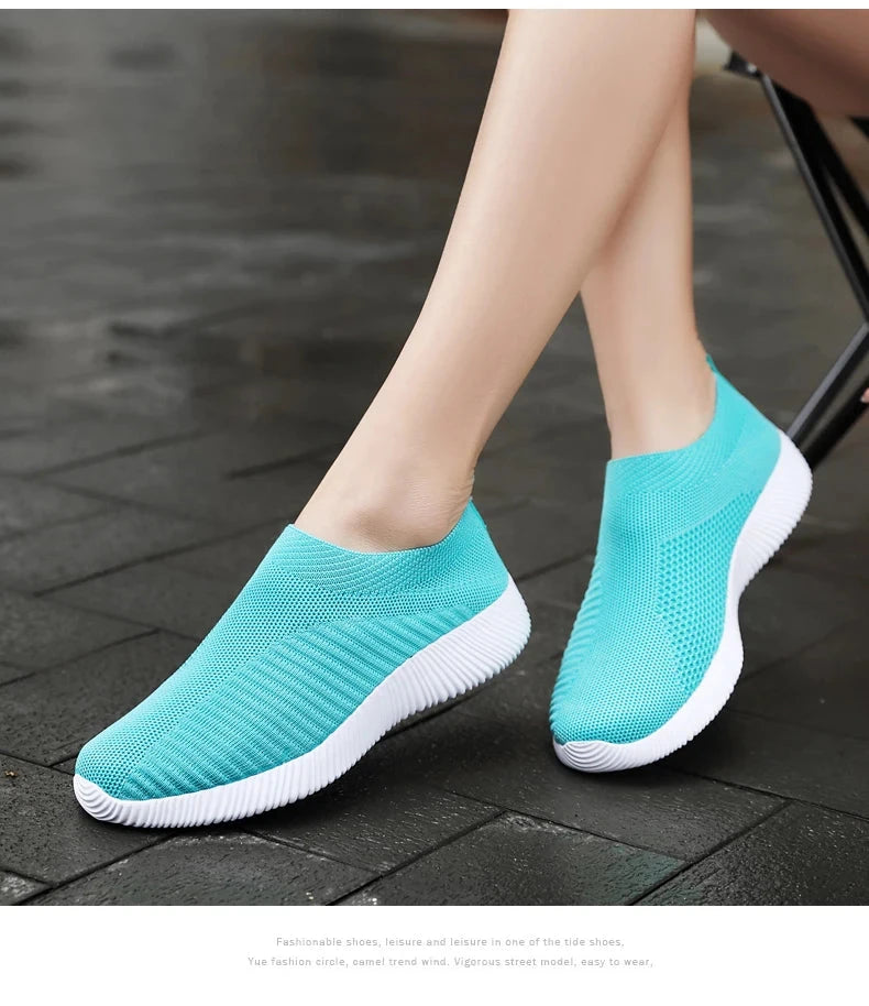 Women Vulcanized Shoes High Quality Women Sneakers Slip On GlowCart