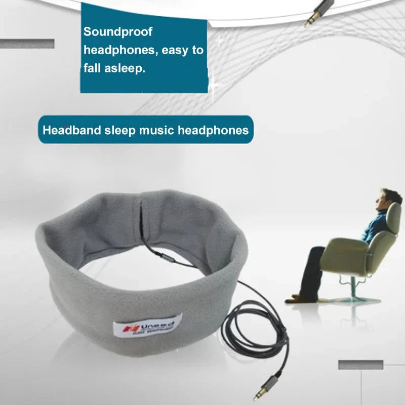 Wired Sleep Headset Sports Breathable Headband Soft Earphone GlowCart