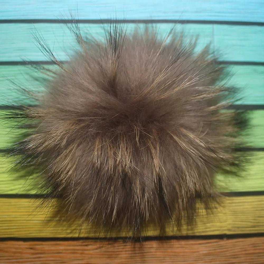 5pcs/Lot Natural Real Fur Pompoms For Knit Hats Caps GlowCart