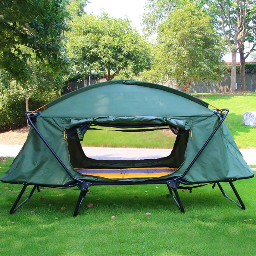 Single Person Off-Ground Camping Tent Bed Avoid Build GlowCart