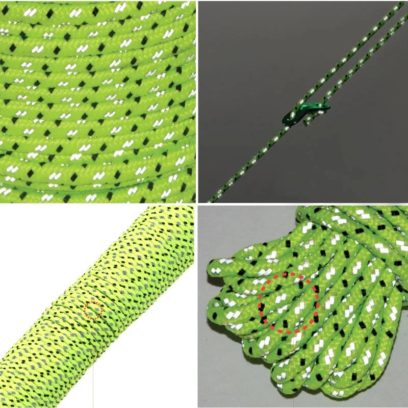 Reflective Tent Rope Tent Cuy Line Cord Guylines Survival GlowCart