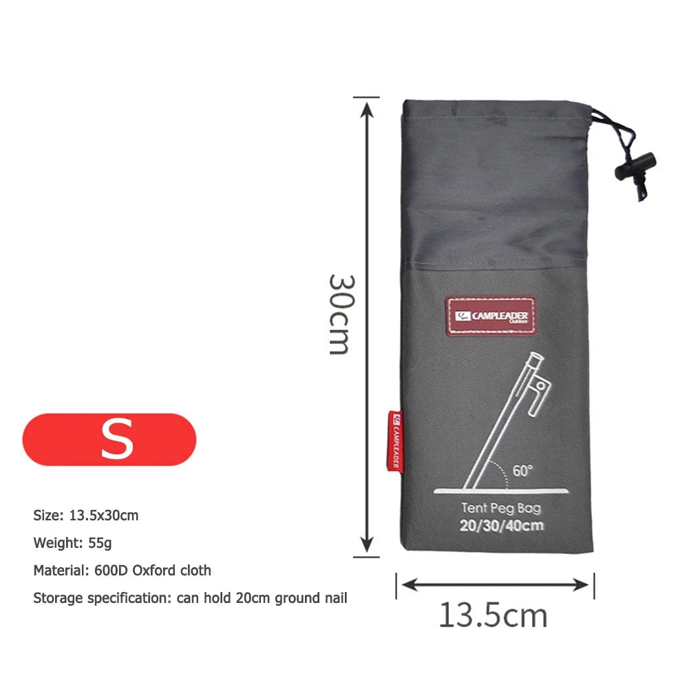 Outdoor Camping Equipment Stake Storage Bags Tent GlowCart