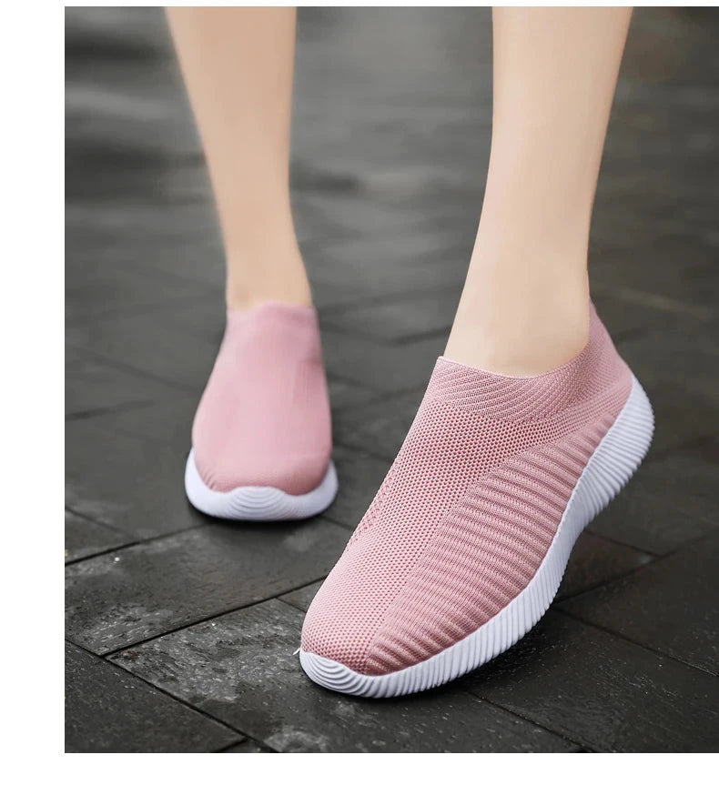 Women Vulcanized Shoes High Quality Women Sneakers Slip On GlowCart