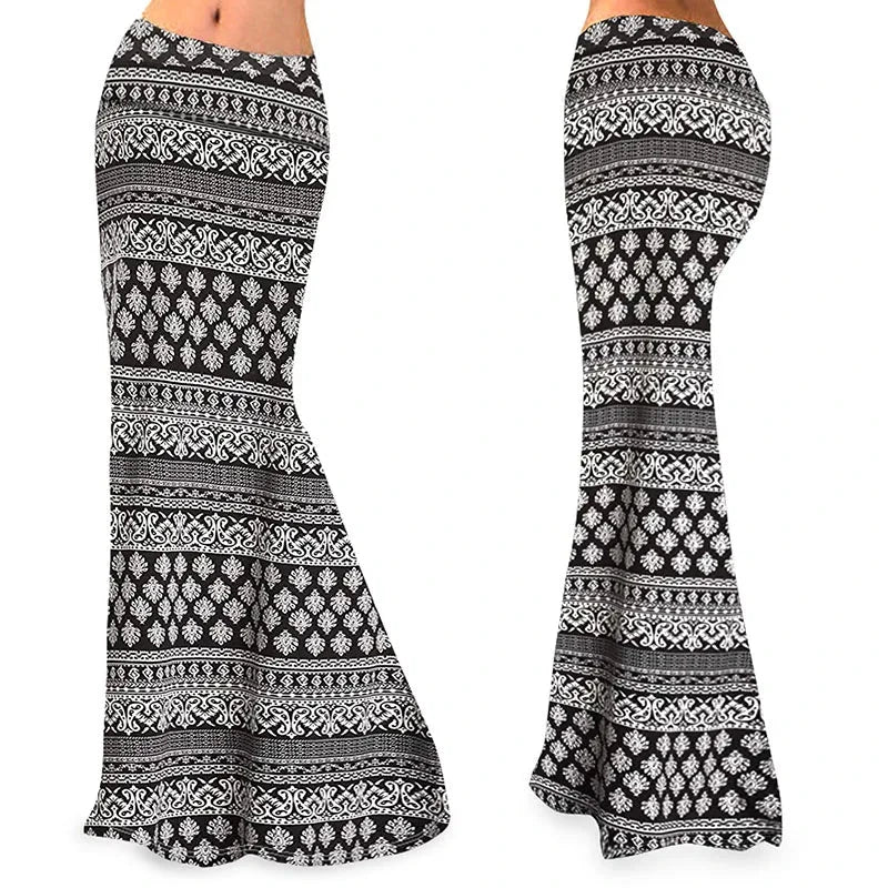 Fashion Pinted Long Skirts Womens Maxi Skirt Summer Sexy Fashion Female Floral High Waist Pencil Skirts Women Mujer Faldas GlowCart