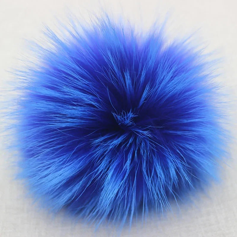 5pcs/ Lot DIY Big 15cm Pompon Raccoon Fox Fur Pom Poms Fur GlowCart