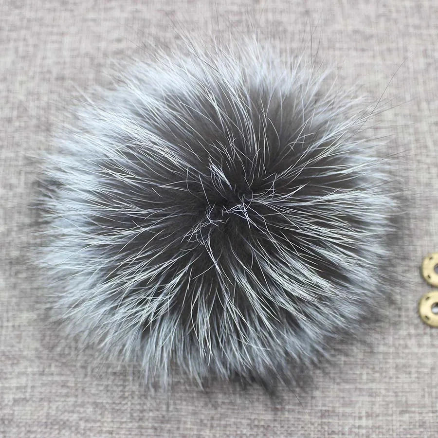 5pcs/Lot Natural Real Fur Pompoms For Knit Hats Caps GlowCart