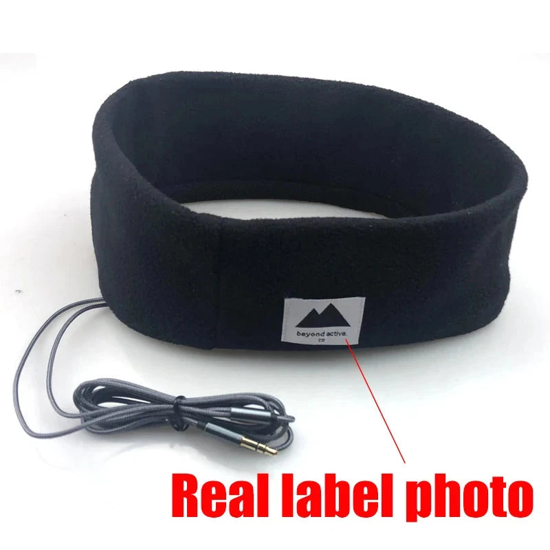 Wired Sleep Headset Sports Breathable Headband Soft Earphone GlowCart