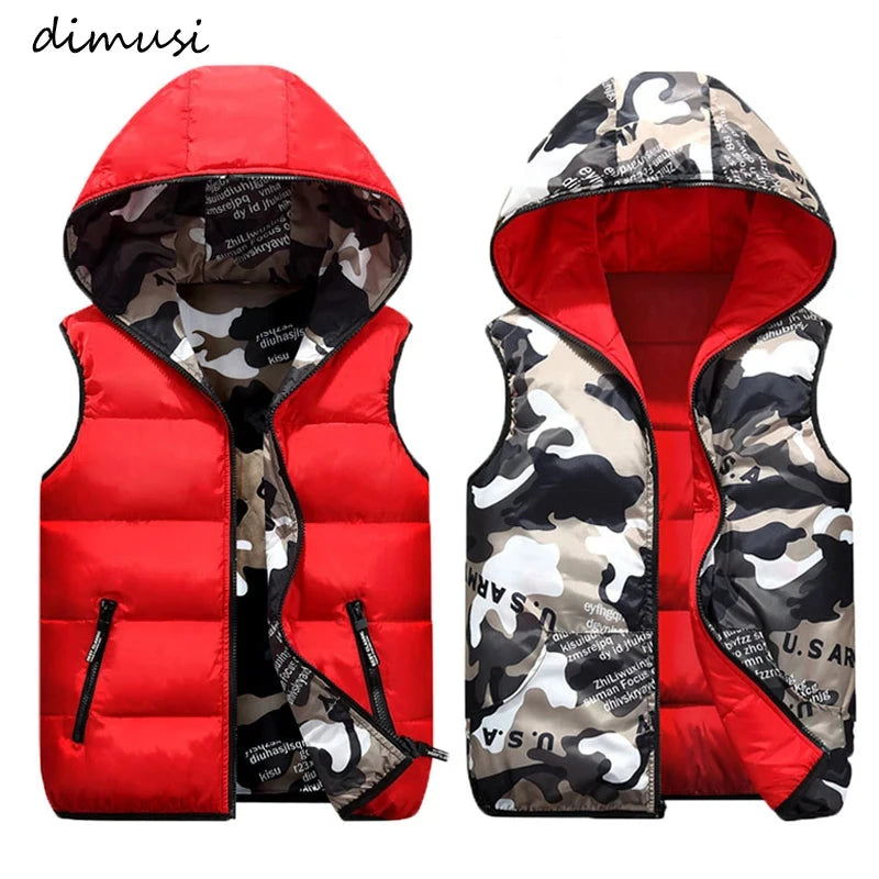 DIMUSI Winter Men's Vests Sleeveless Jackets Male GlowCart
