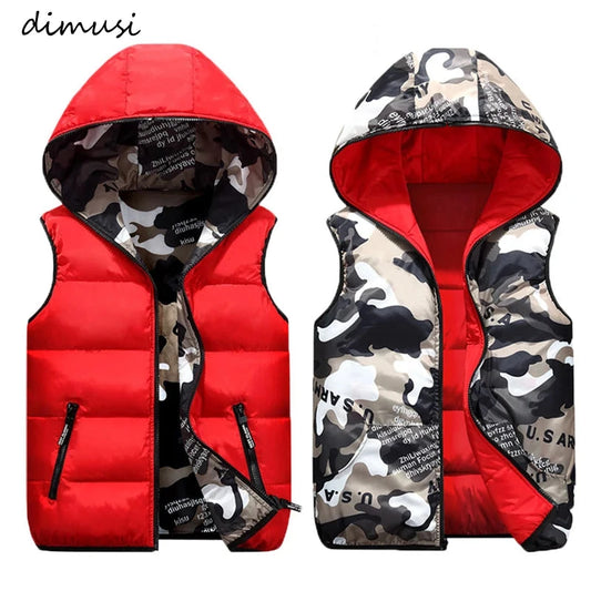 DIMUSI Winter Men's Vests Sleeveless Jackets Male GlowCart