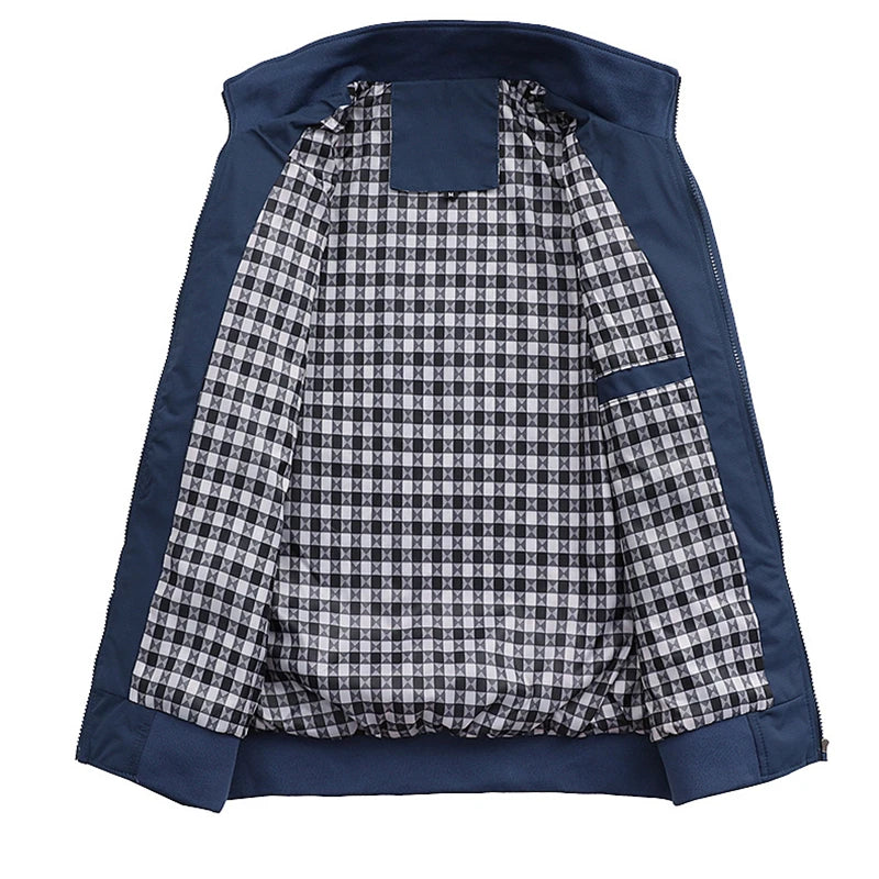 2025 Spring Autumn Casual Solid Fashion Slim Bomber Jacket