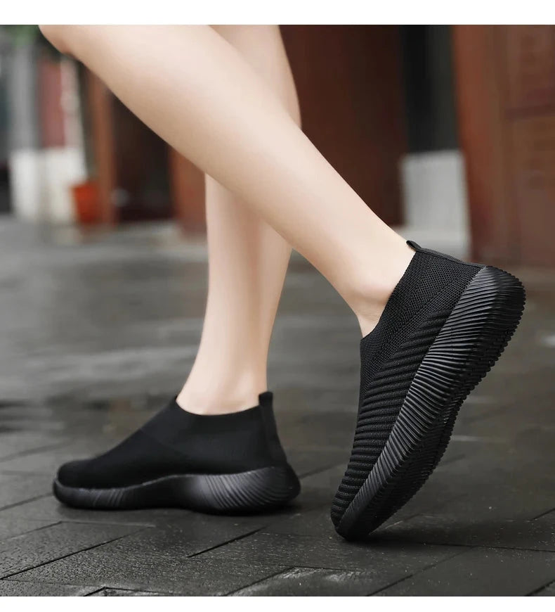 Women Vulcanized Shoes High Quality Women Sneakers Slip On GlowCart