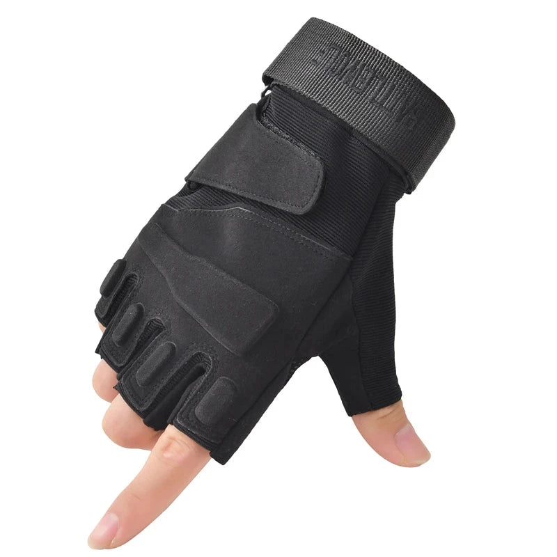 New Fingerless Tactical Gloves Men Women Kids Cycling Half GlowCart