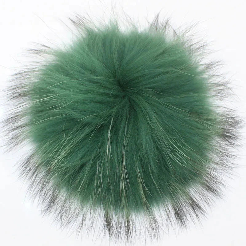 5pcs/Lot Natural Real Fur Pompoms For Knit Hats Caps GlowCart