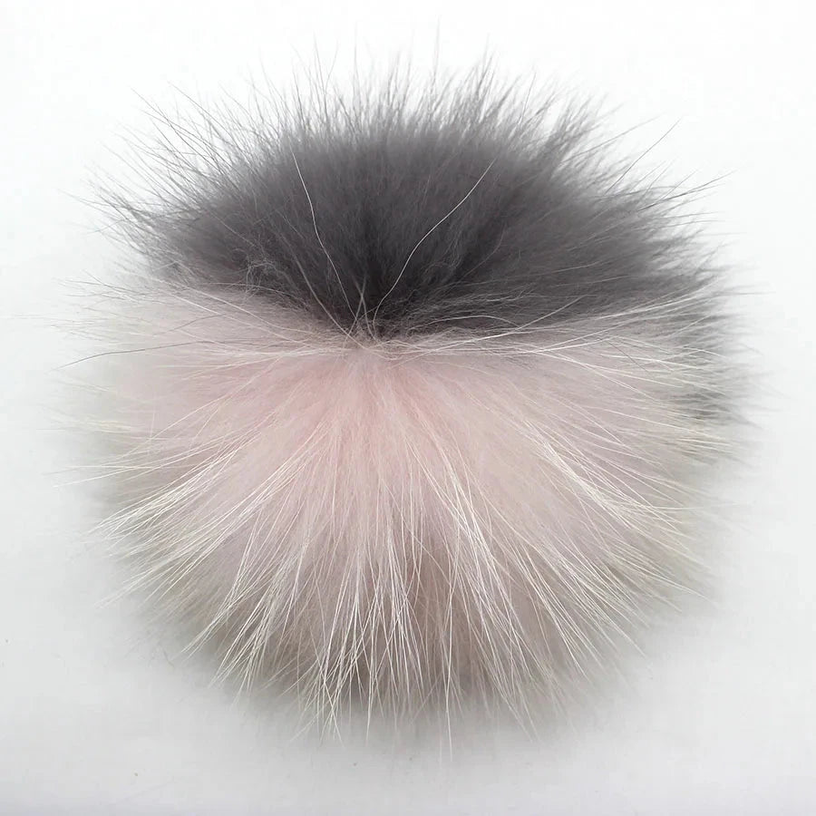 5pcs/ Lot DIY 14-15cm Large Red Black White Raccoon Fur GlowCart
