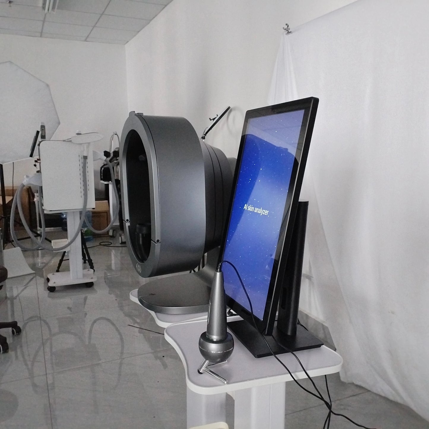 3D AI facial skin analyzer for hair diagnosis and GlowCart