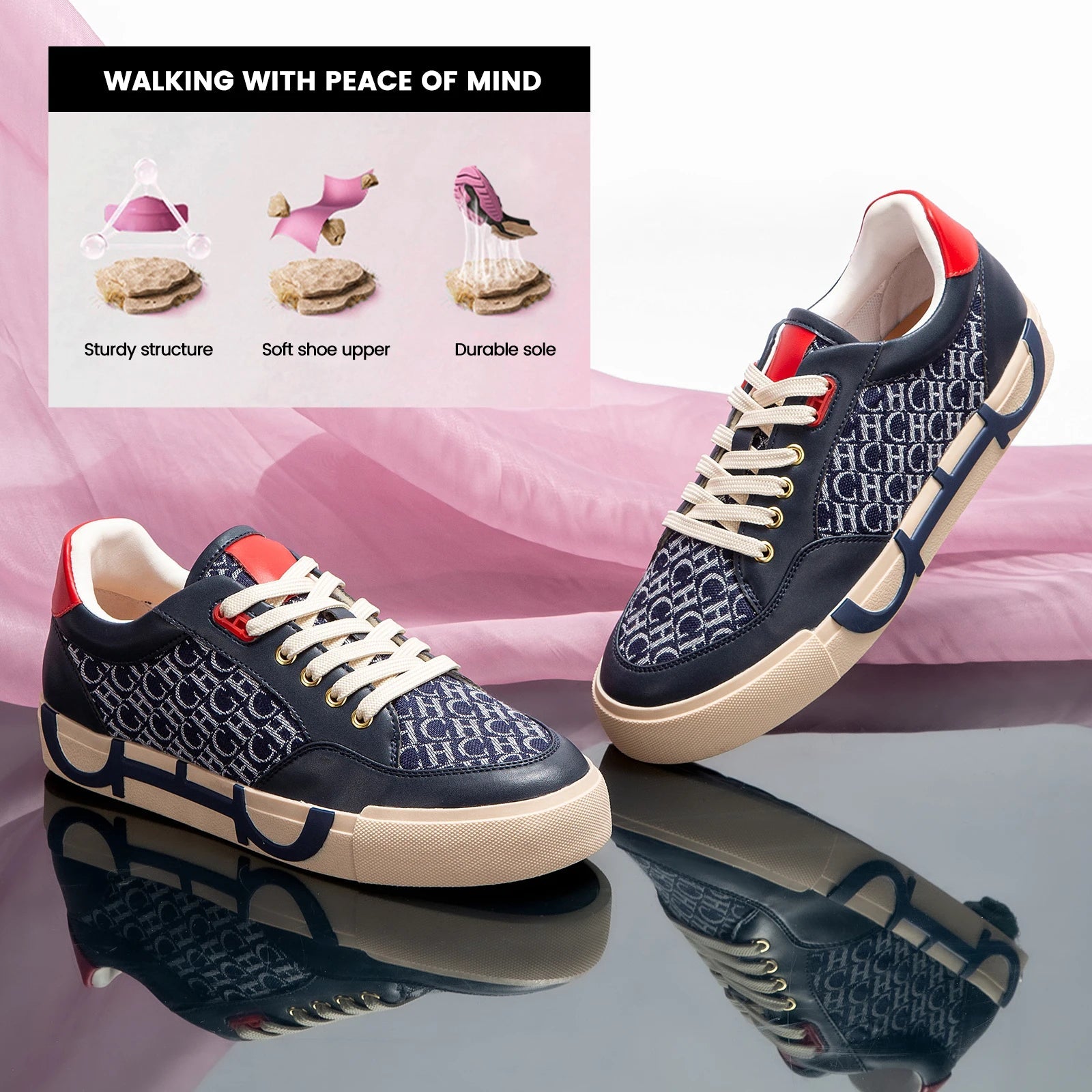 Women's Shoes Luxury Brand Flat Casual Shoes Letter Printed Breathable Comfortable Fashion Woven Sneakers GlowCart