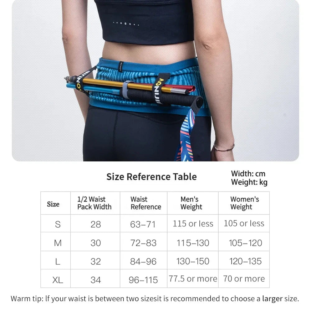 AONIJIE W8135 Hydration Running Belt Women and Men Large Capacity & Lightweight  for Running Race Number Belt Cycling Marathon GlowCart