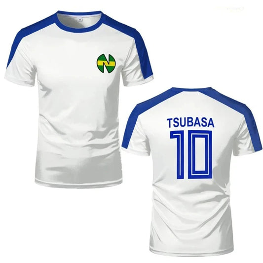 Sports T-shirts For Men Captain Tsubasa Anime Jersey Cosplay GlowCart