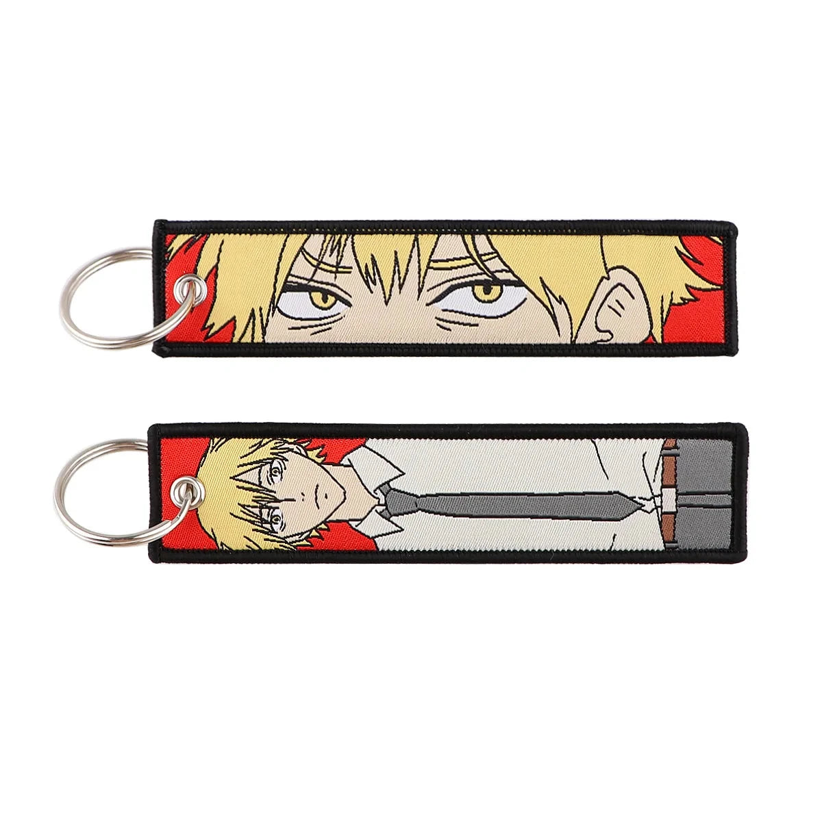 Classic Anime Cool Embroidery Key Fobs Key Tag Motorcycles GlowCart
