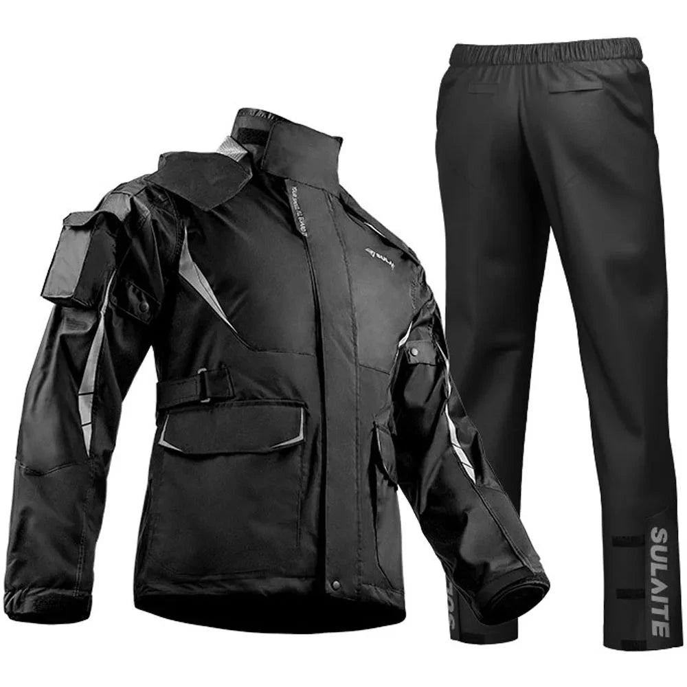 Waterproof Biker Rain Clothing Reflective Motorcycle Suit GlowCart