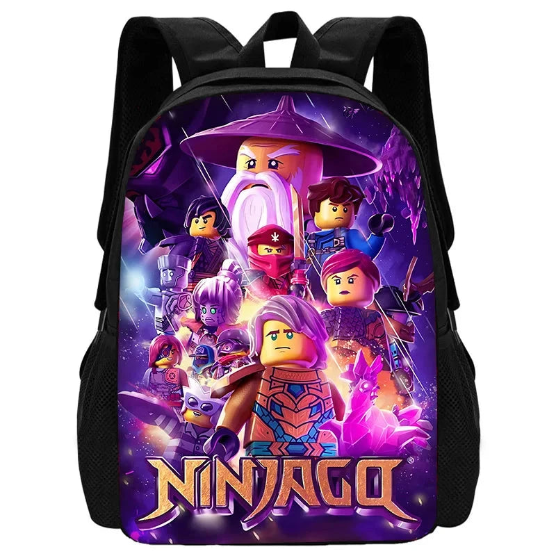Child School Sports Game N-NinjagoS Backpack with Lunch Bags ,Pencil Bags ,School Bags for Boys Girls Best Gift GlowCart