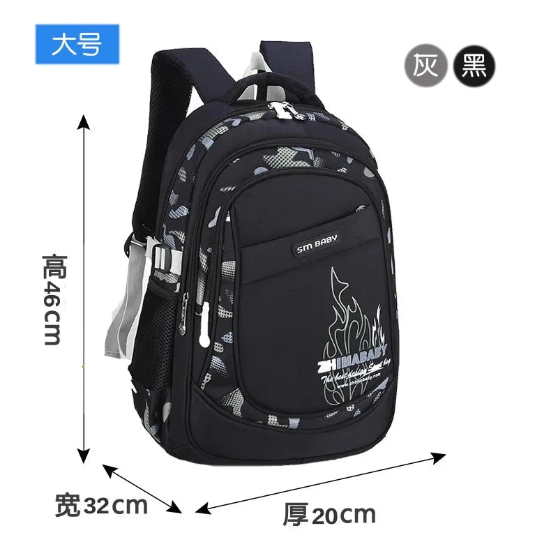 Waterproof Lightweight School Backpack for Kids 6-12 Years Durable Large Capacity Student Bookbag Boys Girls254 GlowCart