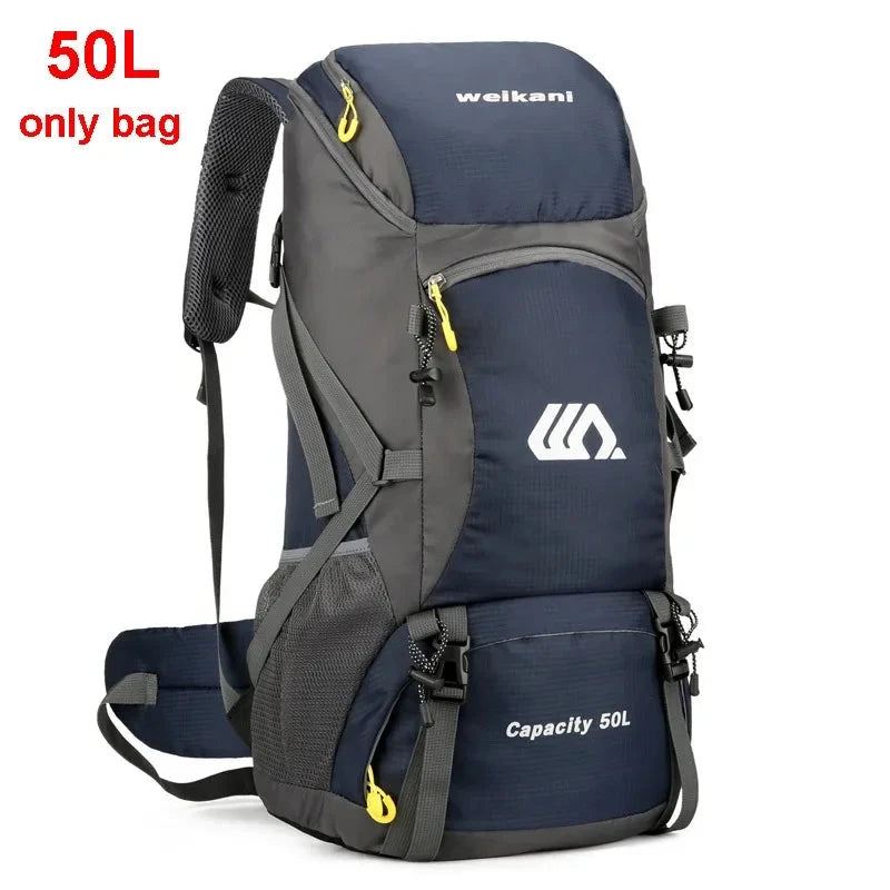 50L Travel Backpack Camping Men Large Hiking Bag Tourist GlowCart