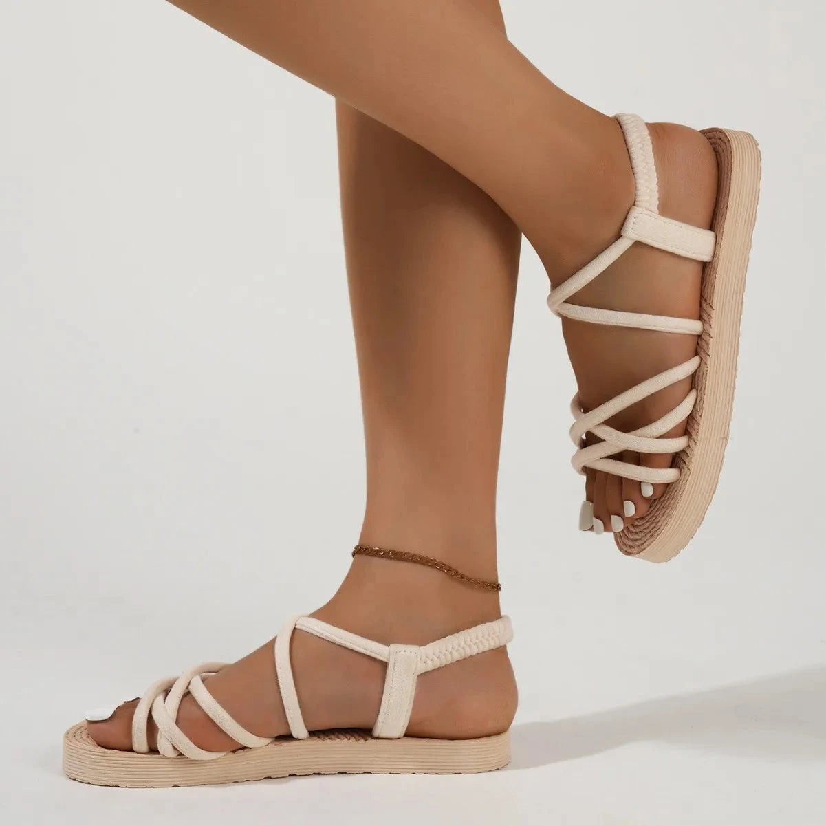 2025 New Summer Leisure Sandals For Women Flat Shoes Soft GlowCart