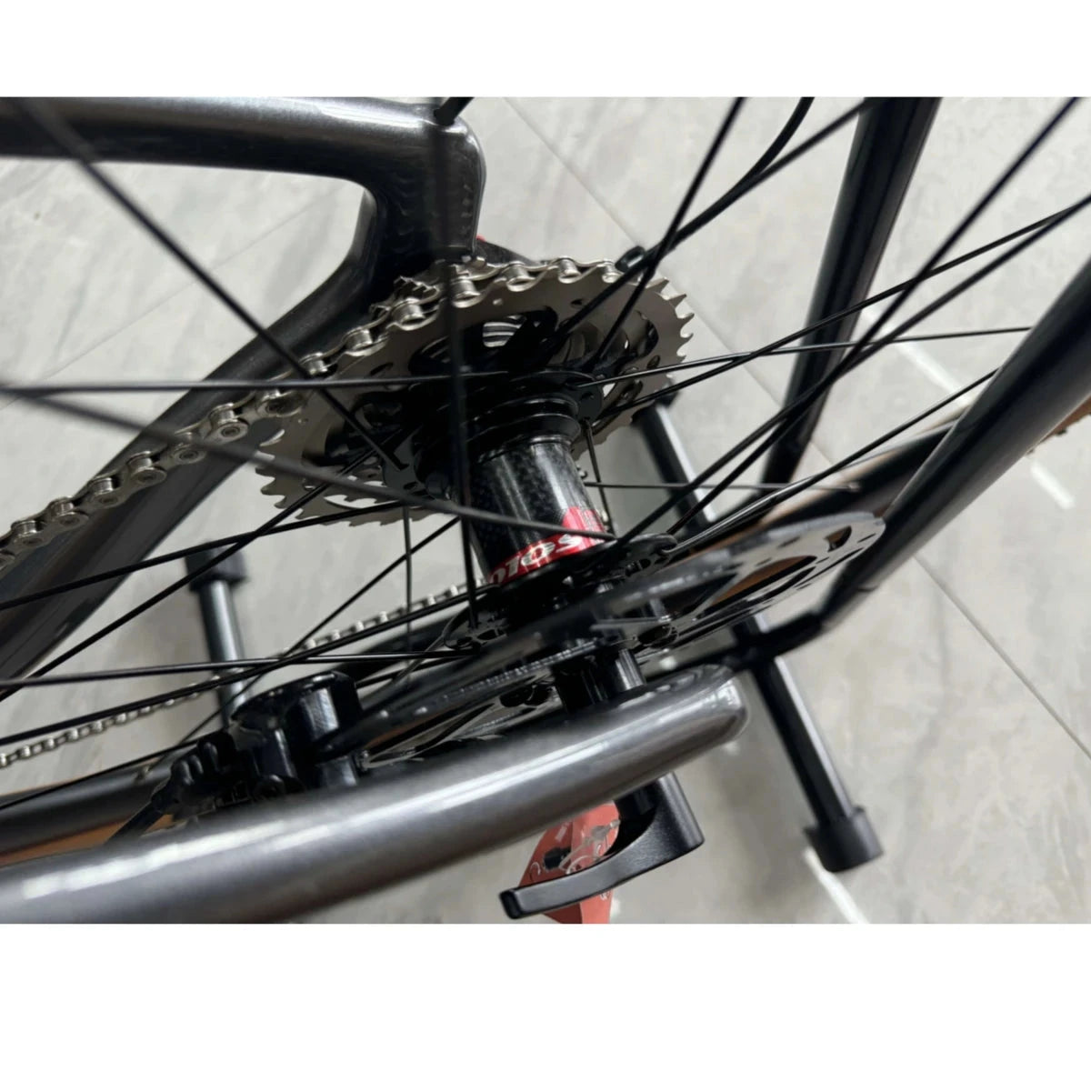 GRAVEL X Carbon Fiber Twitter Gravel Bike Gravel V1 Carbon Fiber Road Bicycle 24 Speed Hydraulic Disc Brake Hidden Cable 40C GlowCart