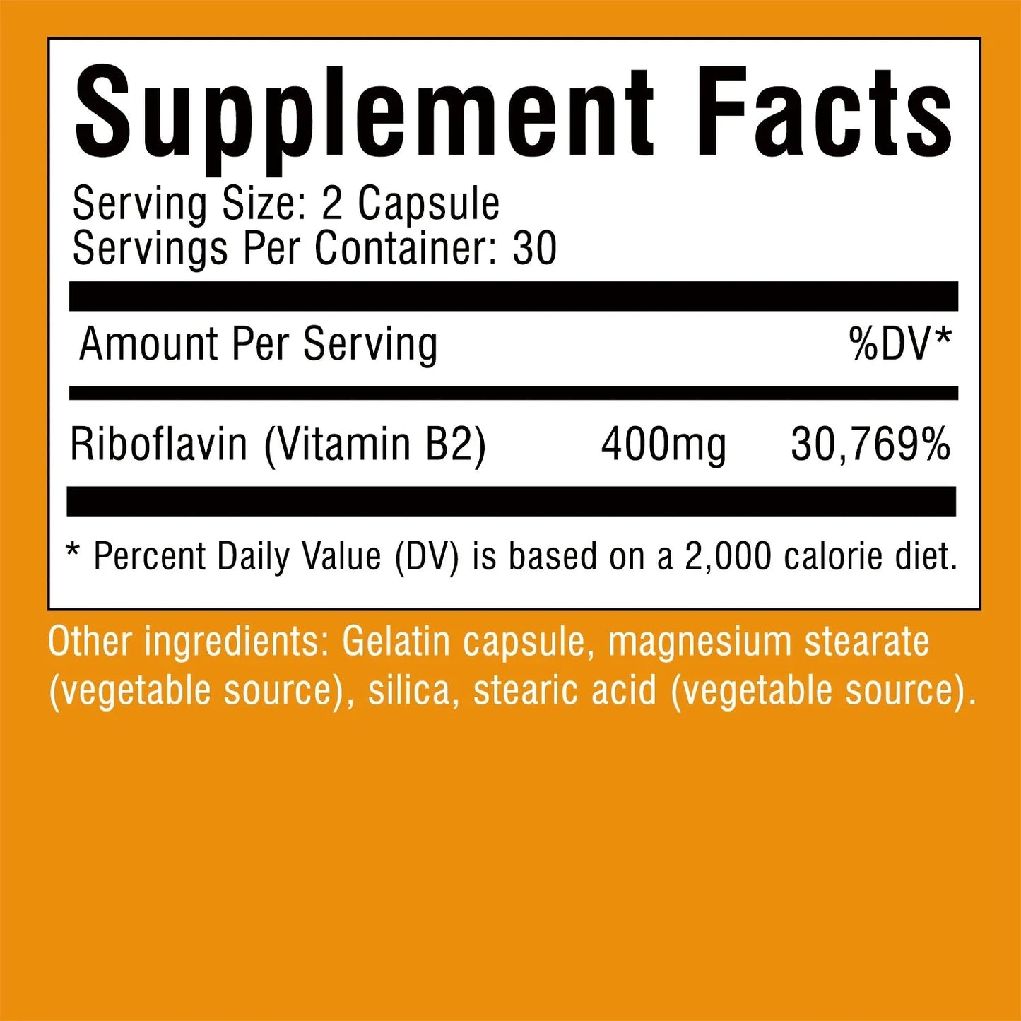 Vitamin B2 400mg - Promotes Energy Production and GlowCart