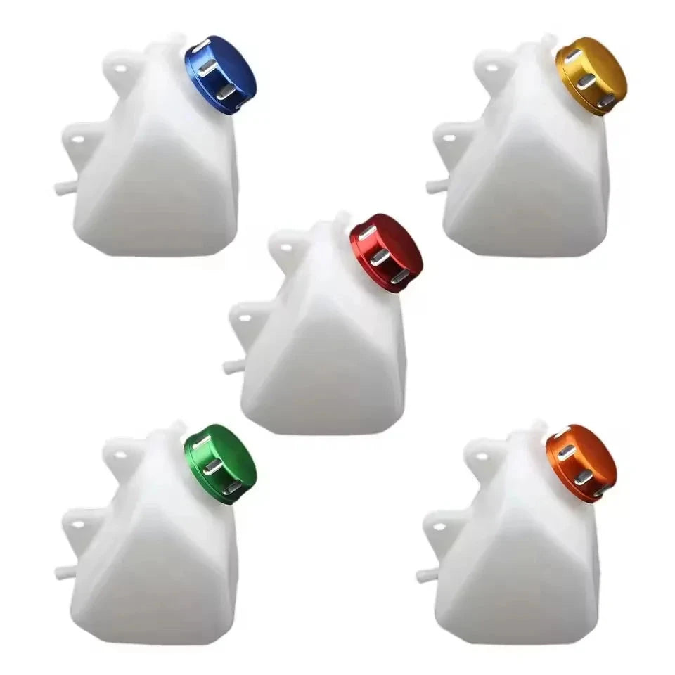 ATV UTV Motorcycle Accessory Coolant Reservoir Tank with Lid For Kawasaki KLX250 1994-2007 Radiator Water Bottle Motocross Parts GlowCart