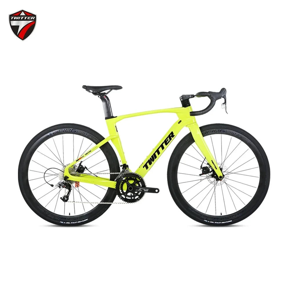 TWITTER 2025 GRAVEL-V3 new 700C off-road gravel carbon fiber road bicycle hydraulic oil disc brake mechanical transmission GlowCart