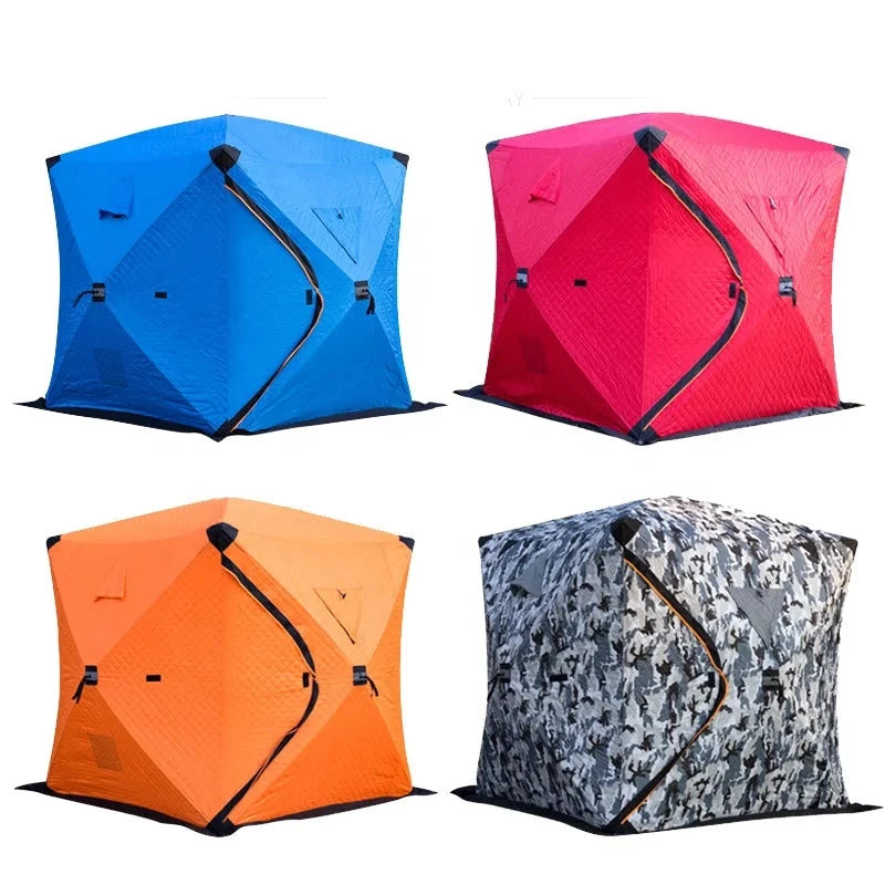 1.8X1.8M 3-4 Persons Pop up Winter Fishing Tent Shelter Keep GlowCart